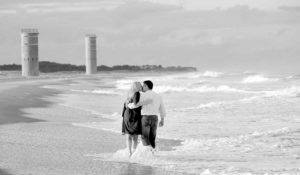 Carolyn Watson's image of a couple on the beach.